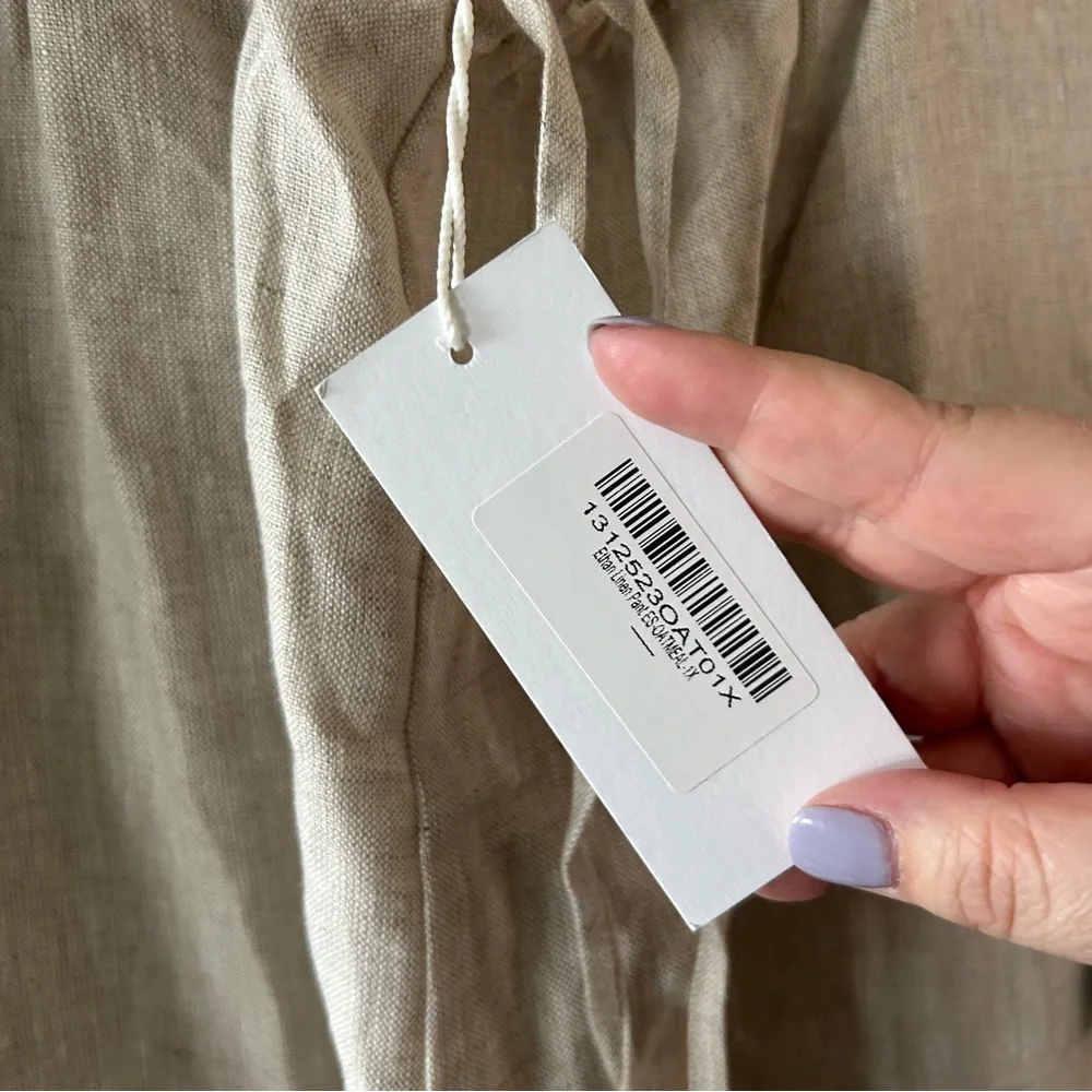 NWT Reformation Ethan Linen Cargo Pants
